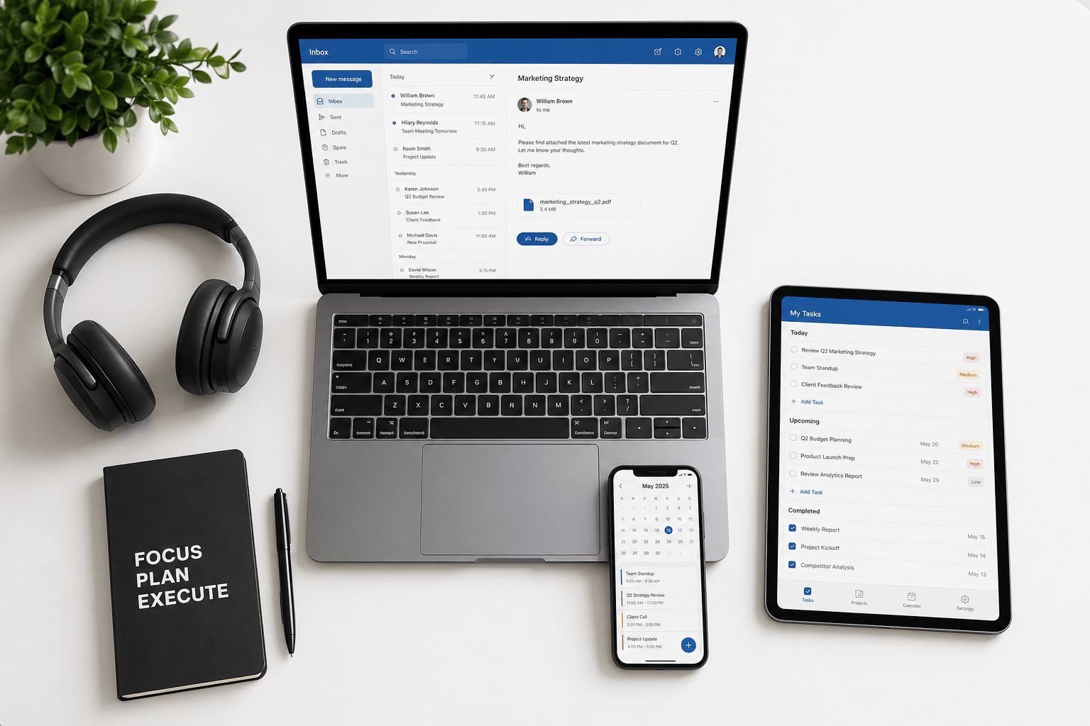 Productivity tools and workspace