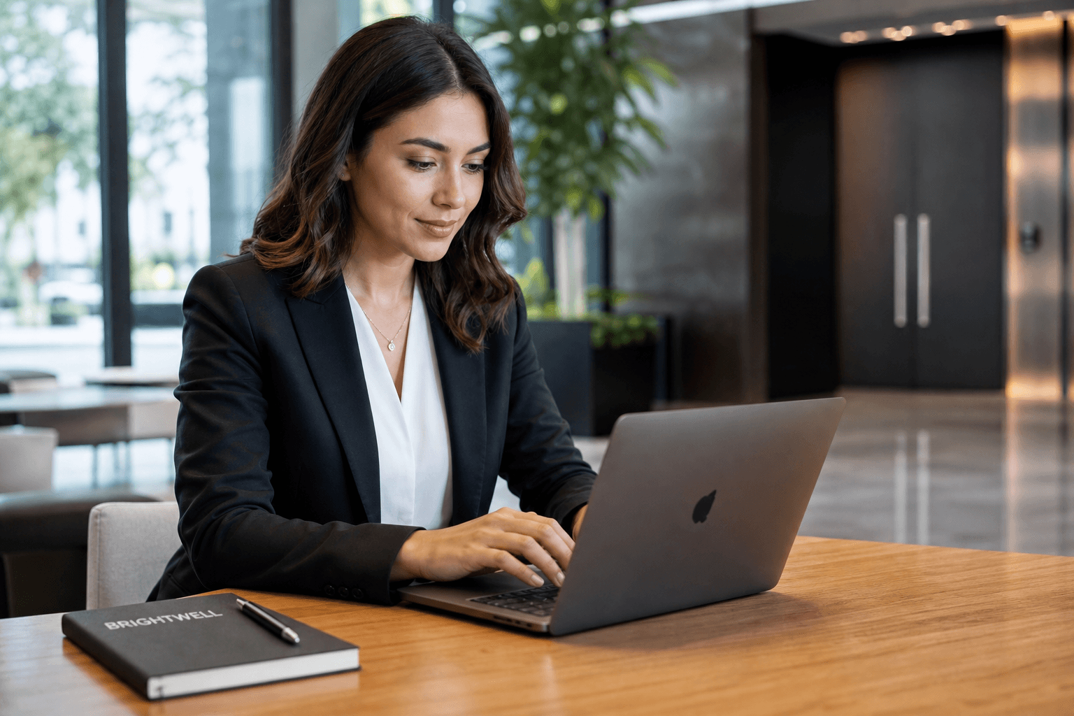 Professional sending thoughtful thank-you email after job interview